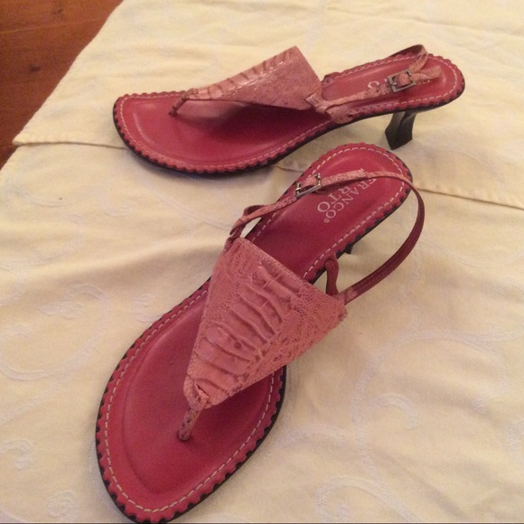 Franco Sarto Shoes - Franco Sarto thong, kitten heel. Leather. Cute!